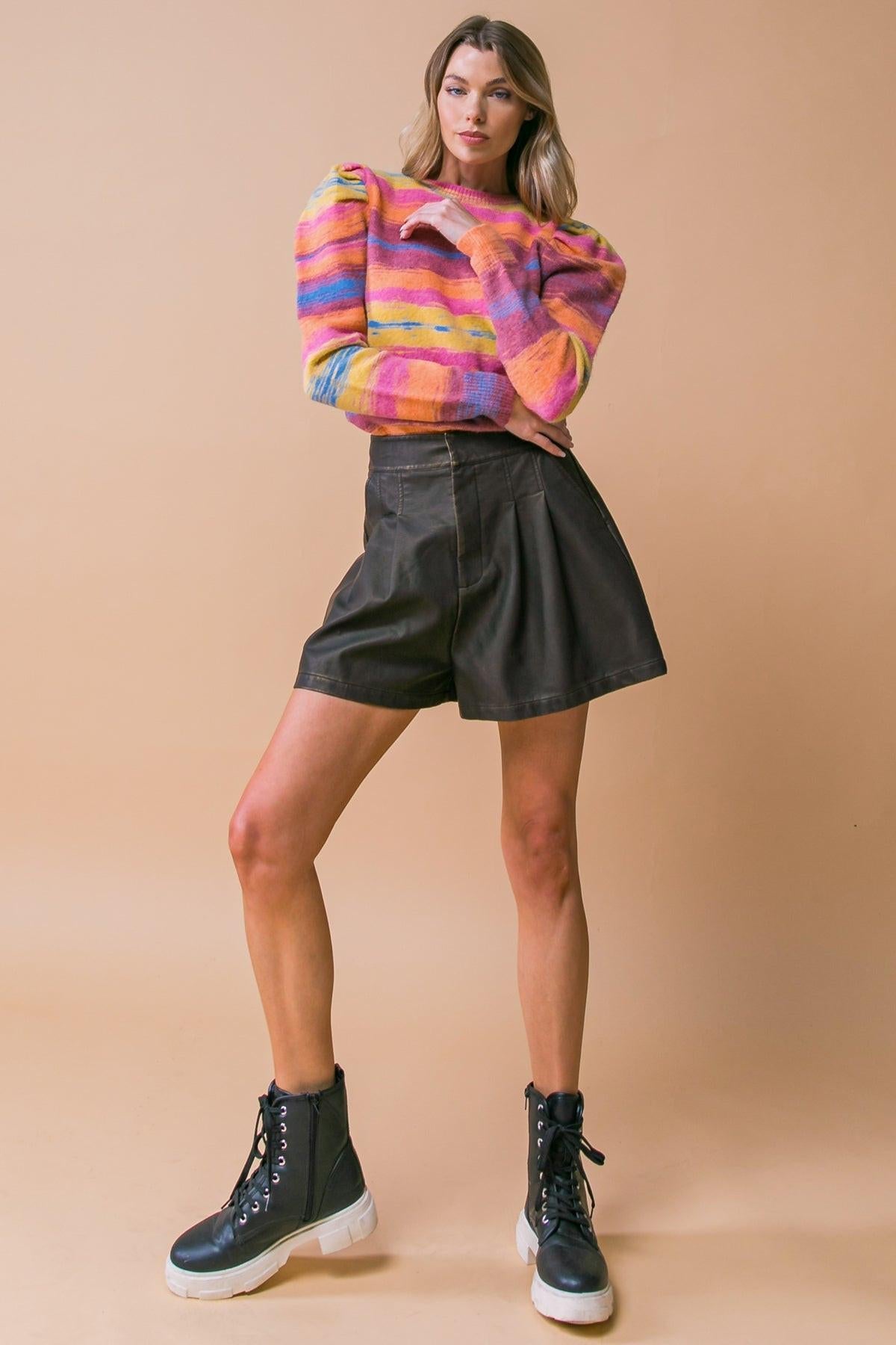 MY GREATEST JOY LEATHER SHORTS Flying Tomato