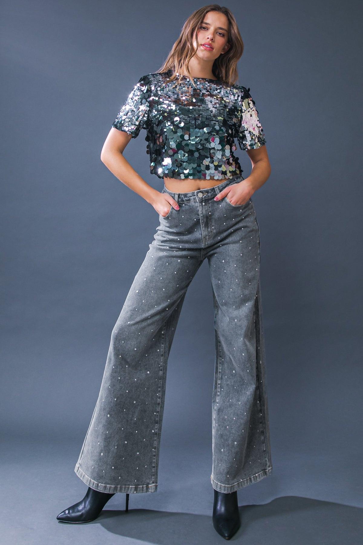 TAKE THE CHANCE DENIM PANTS Flying Tomato