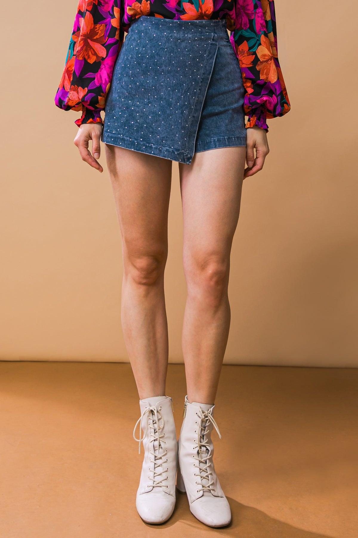 POSH POSITION DENIM SKORT Flying Tomato
