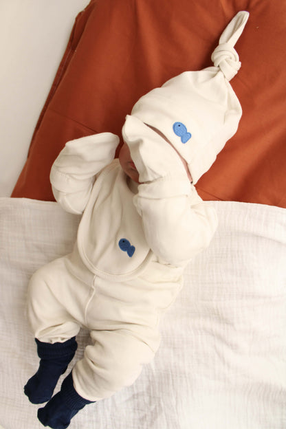 Fish Patterned 5 Piece Newborn Set Honey and Hive