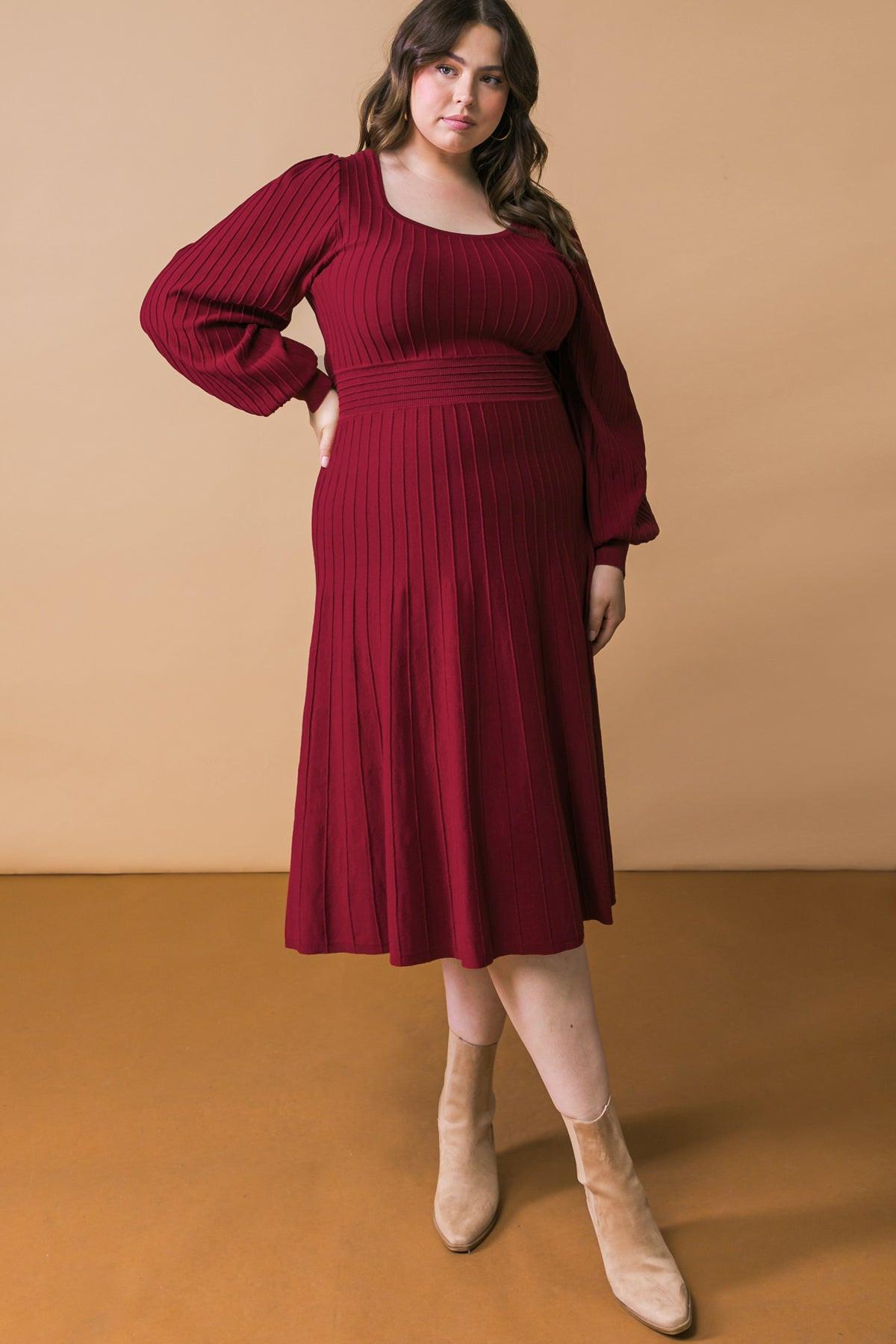 KEEP LOOKING UP SWEATER MIDI DRESS Flying Tomato