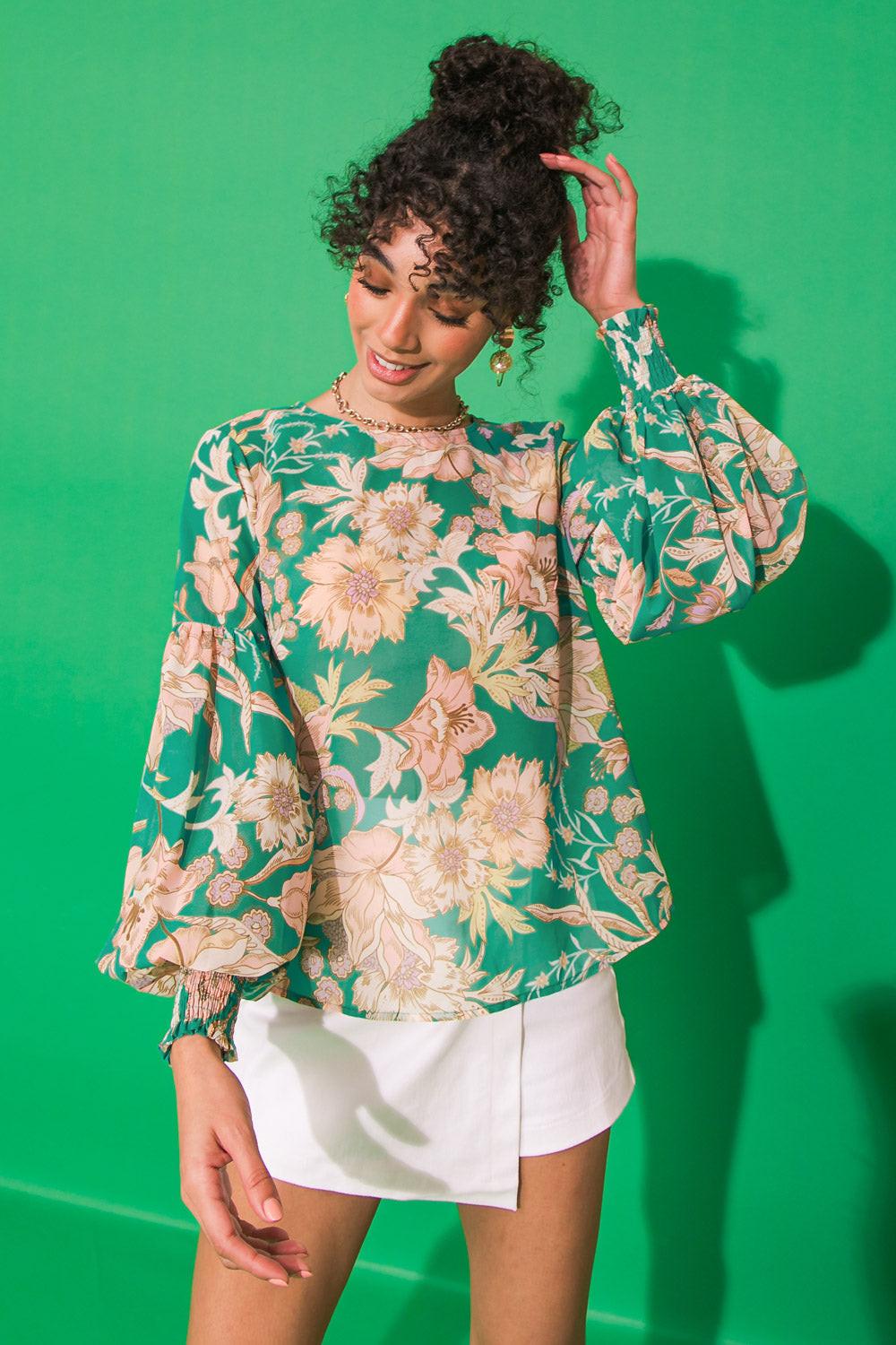 DAYBREAK SKYLINE WOVEN TOP Flying Tomato