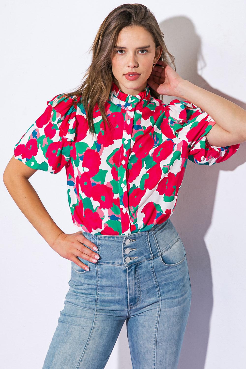 I CAN WAIT FOREVER WOVEN TOP Flying Tomato