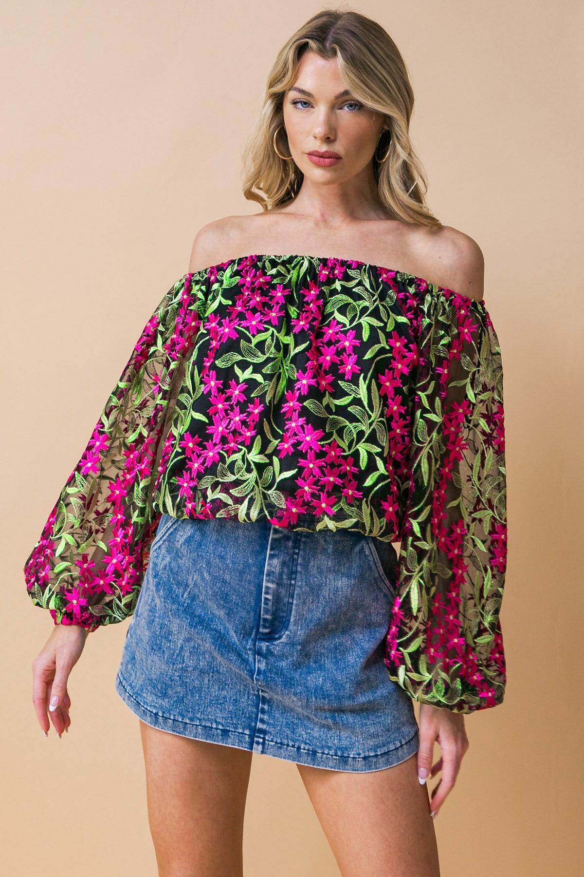 FEELING MIGHTY FINE WOVEN TOP Flying Tomato