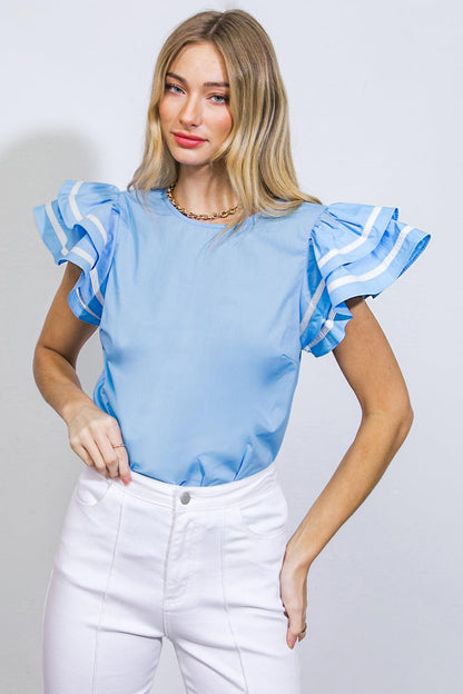 NICE AS CAN BE WOVEN TOP Flying Tomato