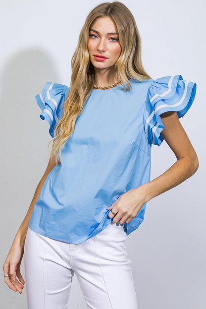 NICE AS CAN BE WOVEN TOP Flying Tomato