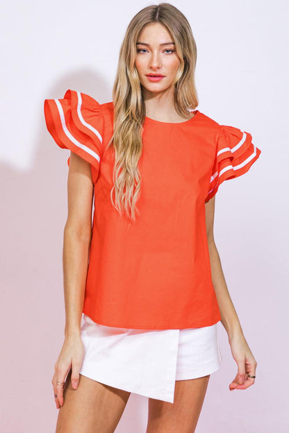 NICE AS CAN BE WOVEN TOP Flying Tomato