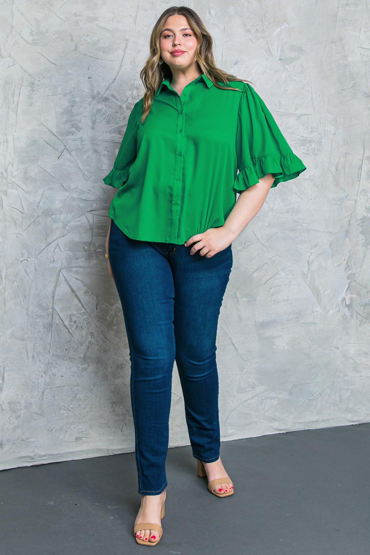 BACK TO BUSINESS WOVEN TOP Flying Tomato
