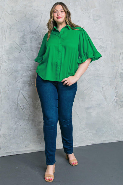 BACK TO BUSINESS WOVEN TOP Flying Tomato