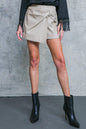 A STEP AHEAD FAUX LEATHER SKORT Flying Tomato