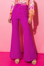 COUNTDOWN THE HOURS WOVEN FLARED PANTS Flying Tomato