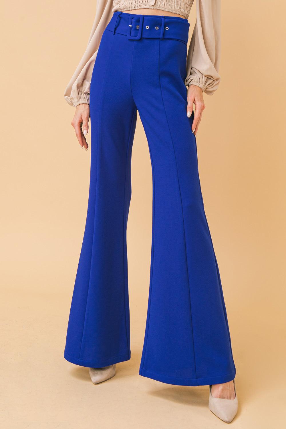 COUNTDOWN THE HOURS WOVEN FLARED PANTS Flying Tomato