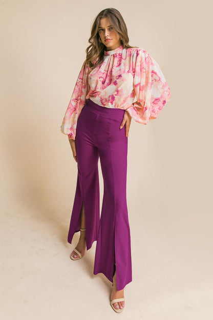 HEY DARLING WOVEN FLARE PANTS Flying Tomato