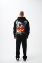Flaming "Joker" Graphic Unisex Hoodie – Edgy Streetwear Withinblack