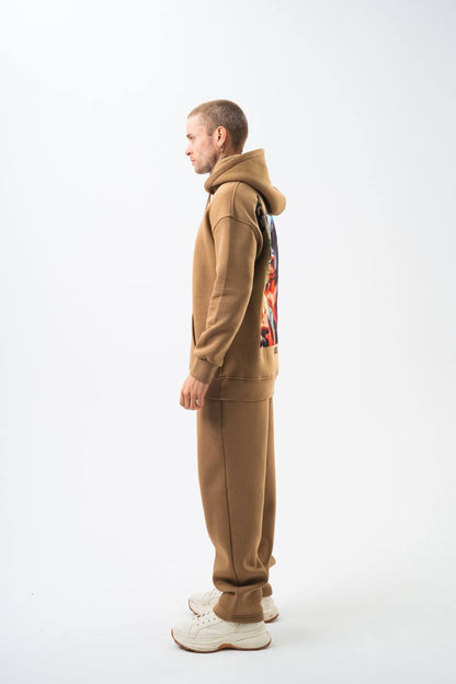 Flaming "Joker" Graphic Unisex Hoodie – Edgy Streetwear Withinblack