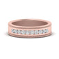 Flat Milgrain Mens Promise Band Fascinating Diamonds
