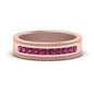 Flat Milgrain Mens Promise Band Fascinating Diamonds