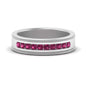 Flat Milgrain Mens Promise Band Fascinating Diamonds