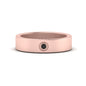 Flat Single Stone Mens Band Engraved Fascinating Diamonds