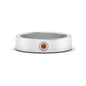 Flat Single Stone Mens Band Engraved Fascinating Diamonds