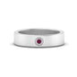 Flat Single Stone Mens Band Engraved Fascinating Diamonds