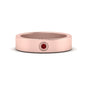 Flat Single Stone Mens Band Engraved Fascinating Diamonds