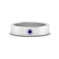 Flat Single Stone Mens Band Engraved Fascinating Diamonds