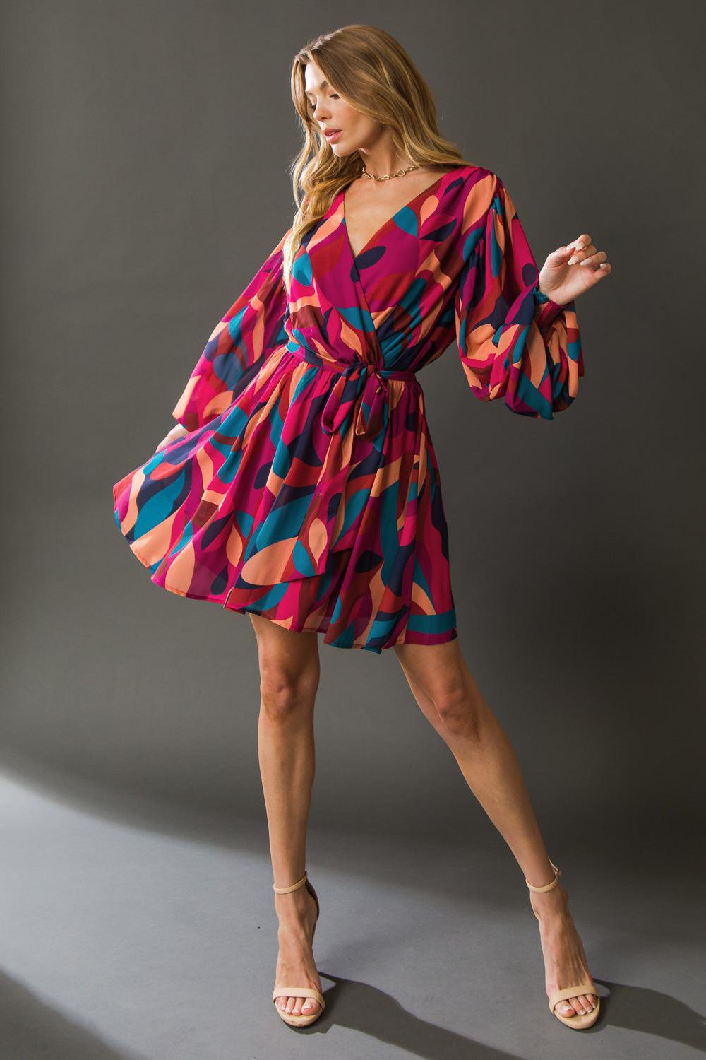BOSTON GET AWAY WOVEN MINI DRESS Flying Tomato