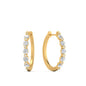 Floating Bezel Diamond Huggie Earring Fascinating Diamonds