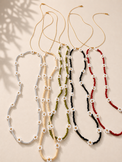 Flora Beaded Necklace Village Thrive