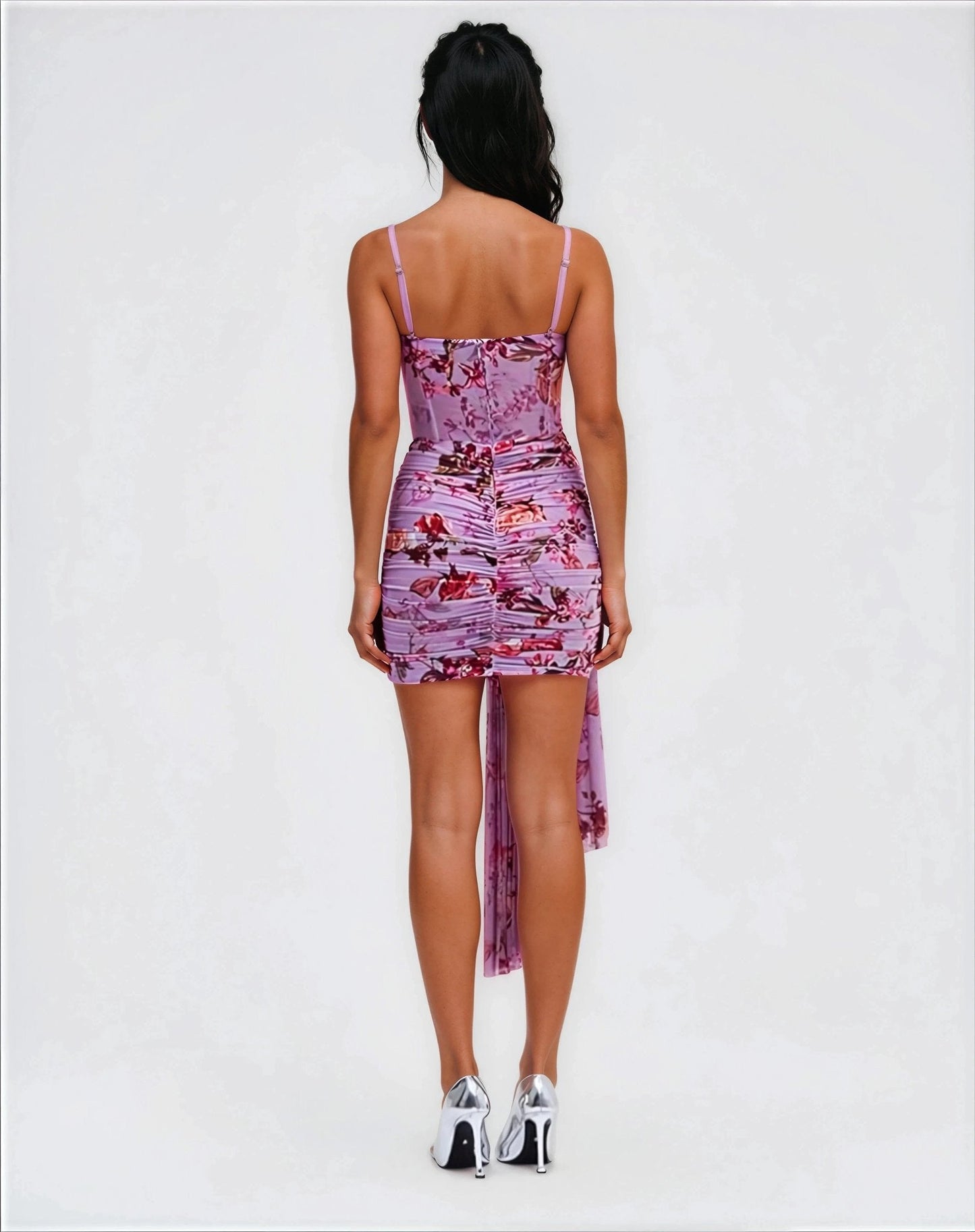 Floral Haze Bustier Mini Dress – Violet XO, Tina