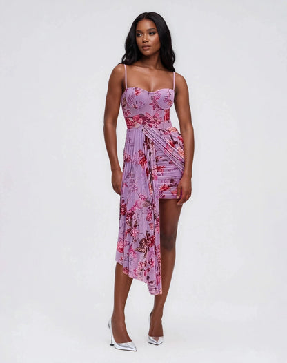 Floral Haze Bustier Mini Dress – Violet XO, Tina
