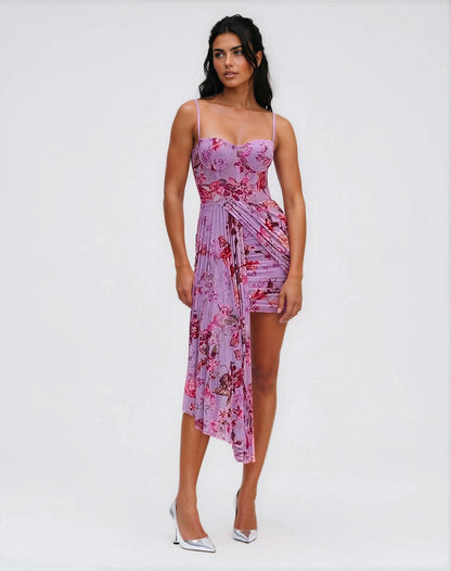 Floral Haze Bustier Mini Dress – Violet XO, Tina