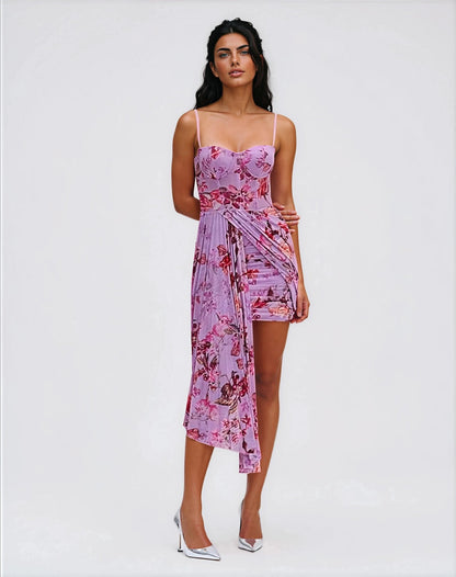 Floral Haze Bustier Mini Dress – Violet XO, Tina
