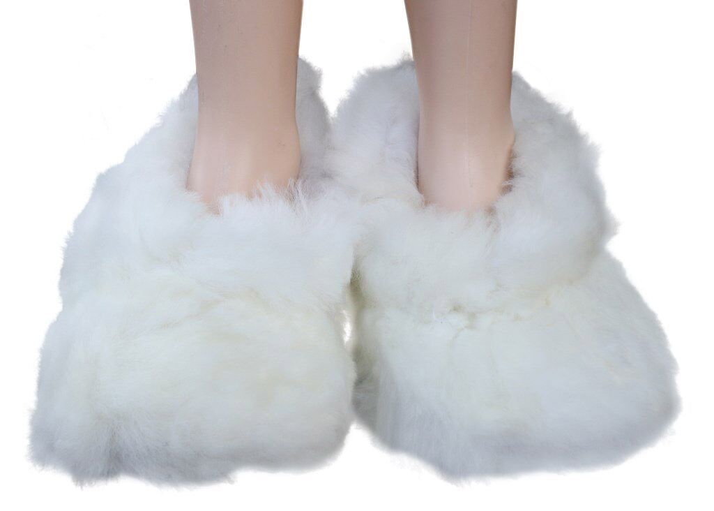 Fluffy Furry Fuzzy Alpaca Slippers Purely Alpaca