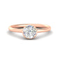 Flush Collet Solitaire Engagement Ring Fascinating Diamonds