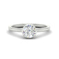 Flush Collet Solitaire Engagement Ring Fascinating Diamonds