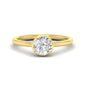 Flush Collet Solitaire Engagement Ring Fascinating Diamonds