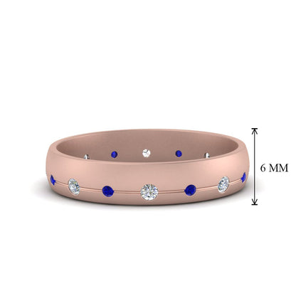 Flush Set Diamond Wedding Band Fascinating Diamonds