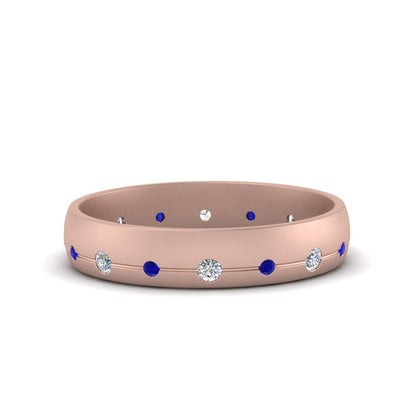 Flush Set Diamond Wedding Band Fascinating Diamonds