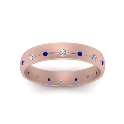 Flush Set Diamond Wedding Band Fascinating Diamonds