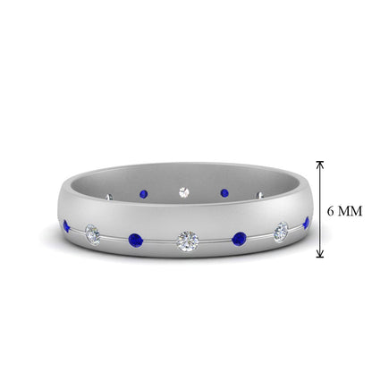 Flush Set Diamond Wedding Band Fascinating Diamonds