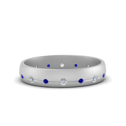 Flush Set Diamond Wedding Band Fascinating Diamonds