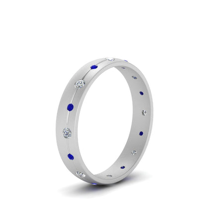 Flush Set Diamond Wedding Band Fascinating Diamonds