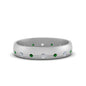 Flush Set Diamond Wedding Band Fascinating Diamonds