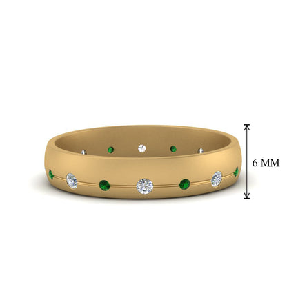 Flush Set Diamond Wedding Band Fascinating Diamonds