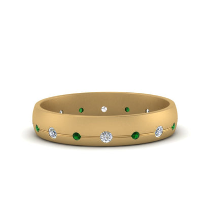 Flush Set Diamond Wedding Band Fascinating Diamonds