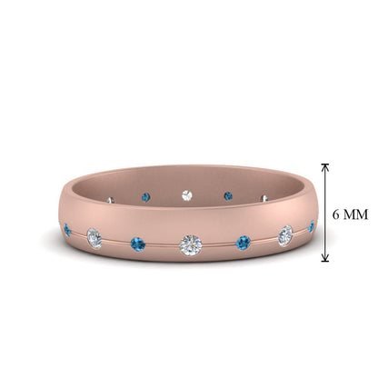 Flush Set Diamond Wedding Band Fascinating Diamonds