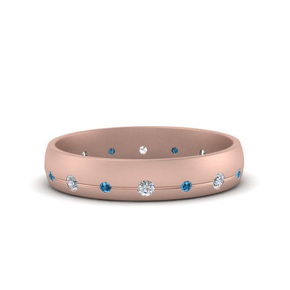 Flush Set Diamond Wedding Band Fascinating Diamonds