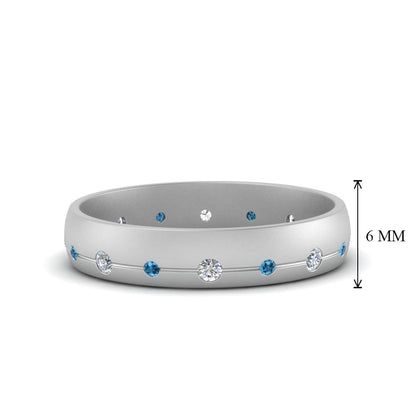 Flush Set Diamond Wedding Band Fascinating Diamonds